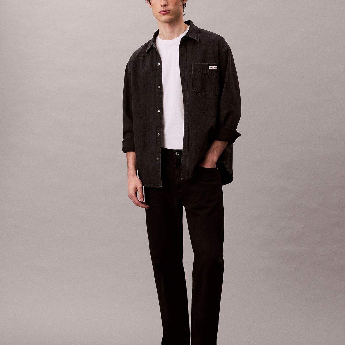 CALVIN KLEIN - Sobrecamisa Classic 205 Negro Calvin Klein