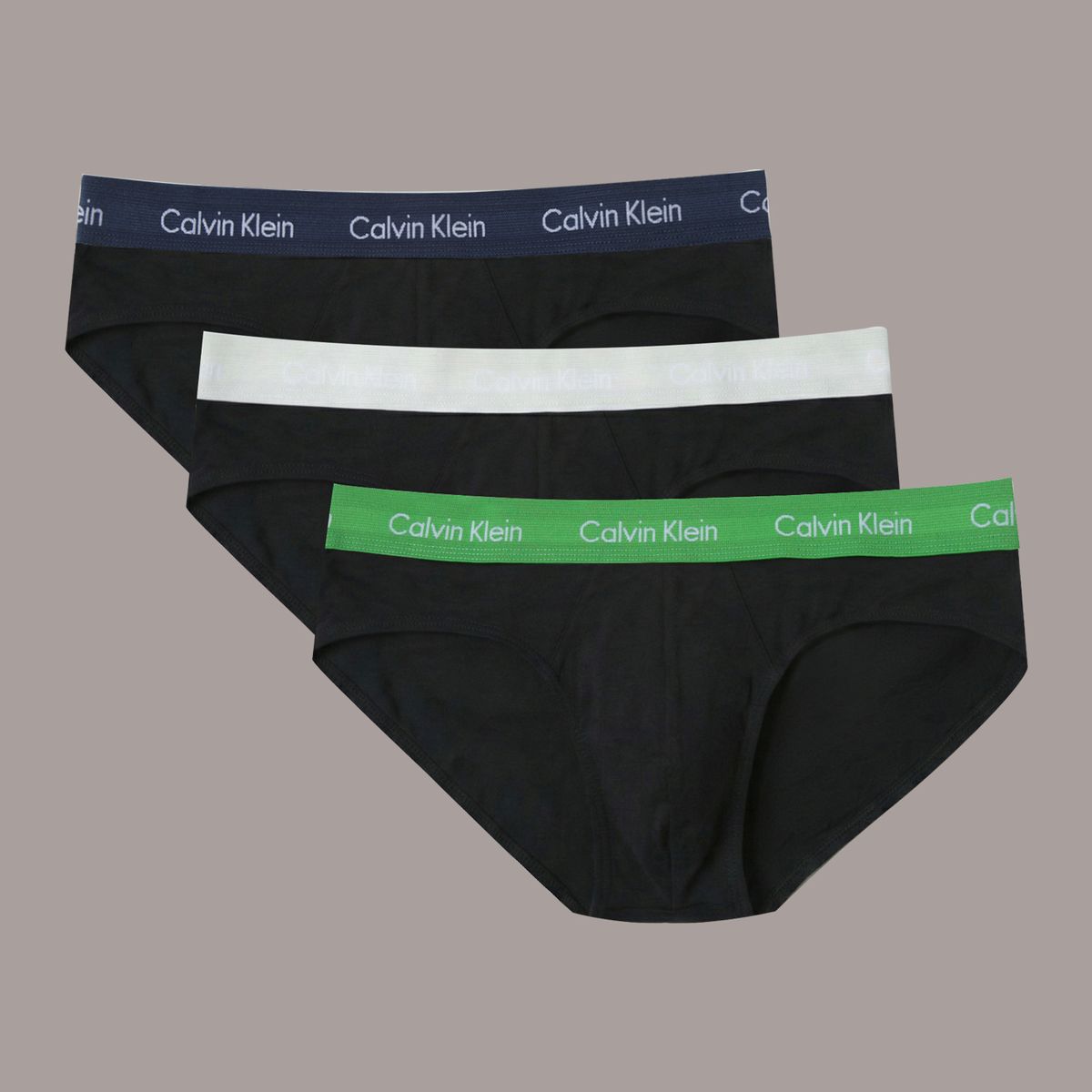 CALVIN KLEIN - Pack De 3 Slips Cotton Stretch Wicking Negro Calvin Klein