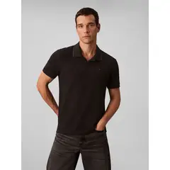CALVIN KLEIN - Polo en Tejido Piqué Negro