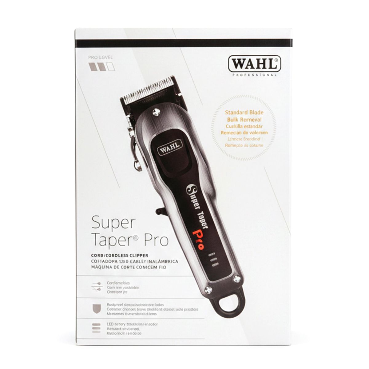 WAHL - Maquina Cortapelo Wahl Cordless Super Taper Pro Inalambrica