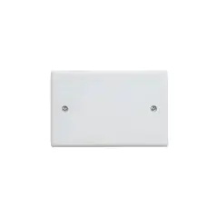 GENERICO - Pack 20 Tapa Ciega Rectangular PVC 105x654MM blanca