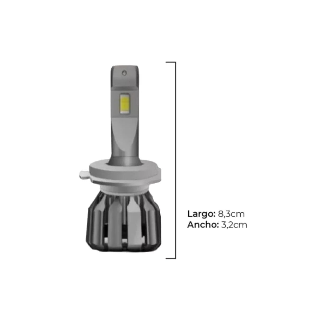 GENERICO - Kit Ampolletas Led Dakar Iron100 HB3-9005 3000Lumenes 36W