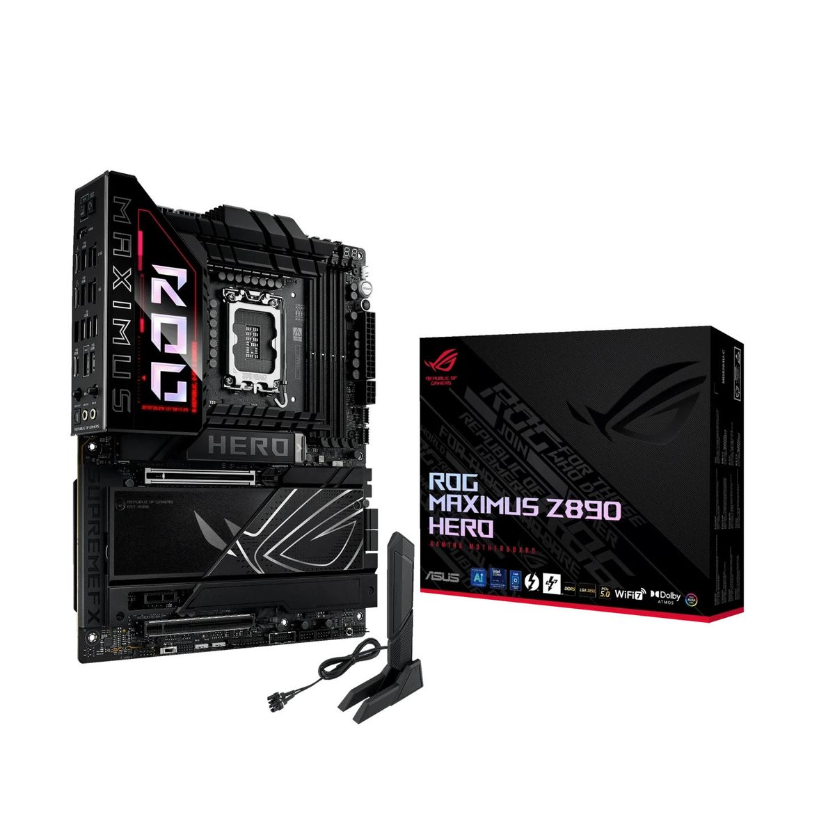 ASUS - M/B LGA s1851 (Intel) - Asus ROG Maximus Z890 Hero - Wi-Fi 7