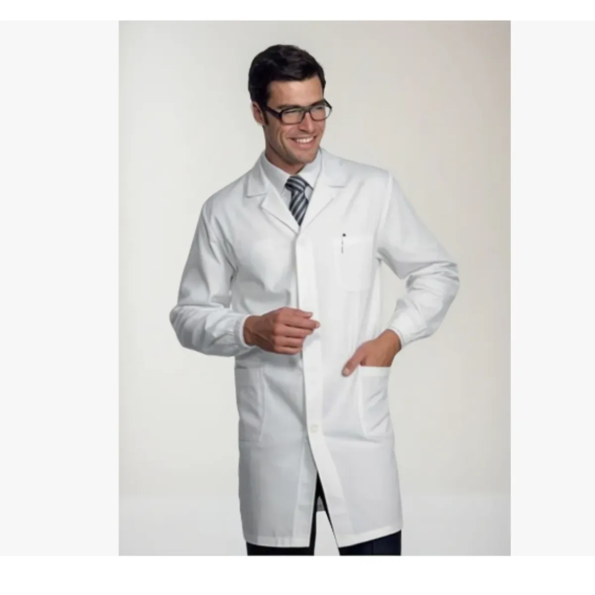 AGW - Cotona Delantal Hombre Blanca