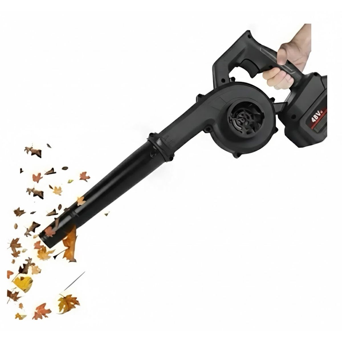 GENERICO - Sopladora Grande Portatil Con Bateria Recargable 48 Volt Negro