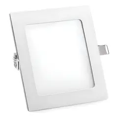 GENERICO - Plafón Techo LED Blanco Qatar Shop 18W Aluminio Acrílico