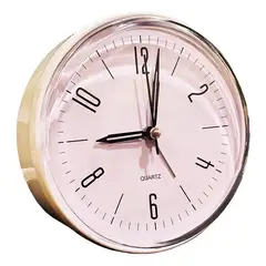 GENERICO - Reloj Despertador Redondo Dormitorio 12x5cm Colores Alarma Color Negro - 35570