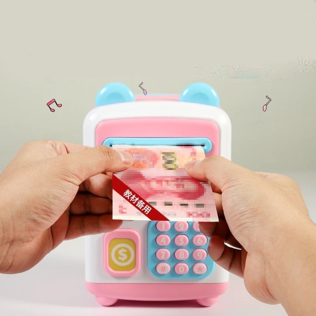 GENERICO - Caja Seguridad Alcancia Electronica Niños Digital Teclado Color Rosa - 240113 C712