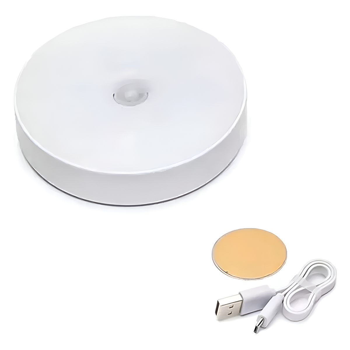 GENERICO - Luz Emergencia Recargable Led Con Sensor De Movimiento 6000k Color Blanco - 295085