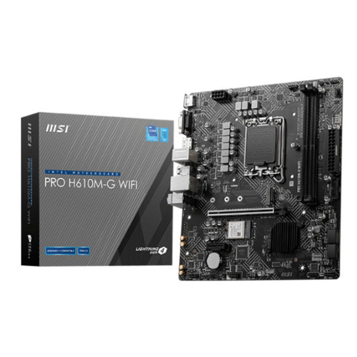MSI - MB LGA s1700 Intel - MSI PRO H610M-G WIFI - 2x DDR5 m-ATX