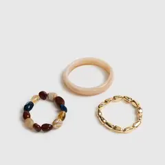 LOUNGE - Set Pulseras Mujer Piedras Resina
