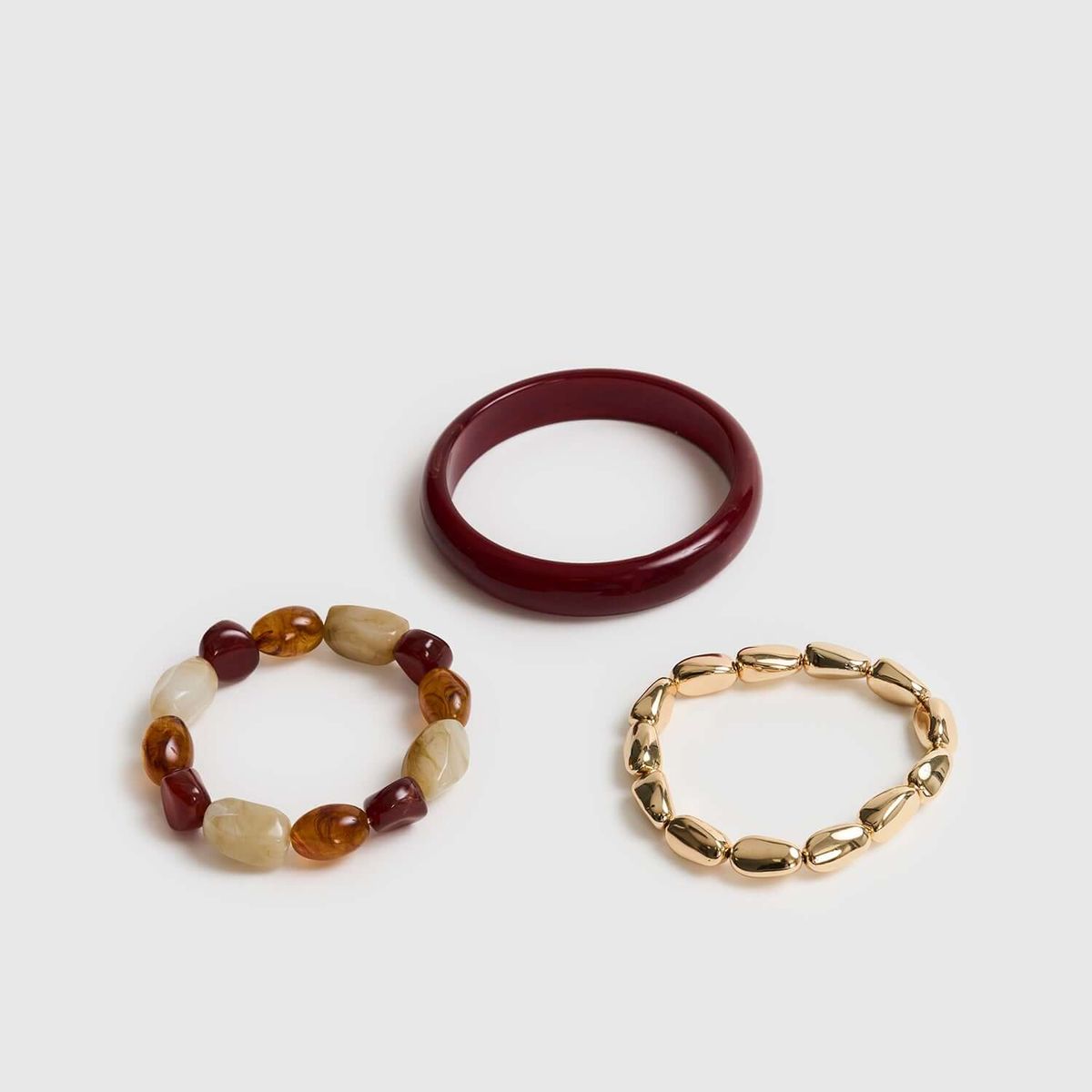 LOUNGE - Set Pulseras Mujer Piedras Resina