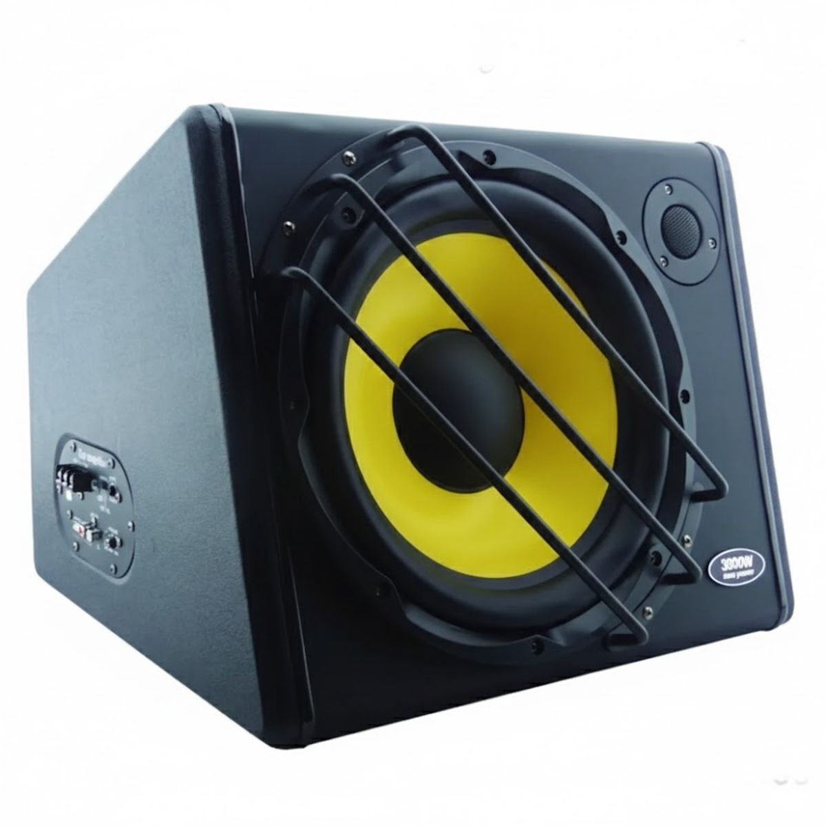 GENERICO - Subwoofer Amplificado 3800 Watt P/ Auto Maxpower 12 Pulgadas Negro