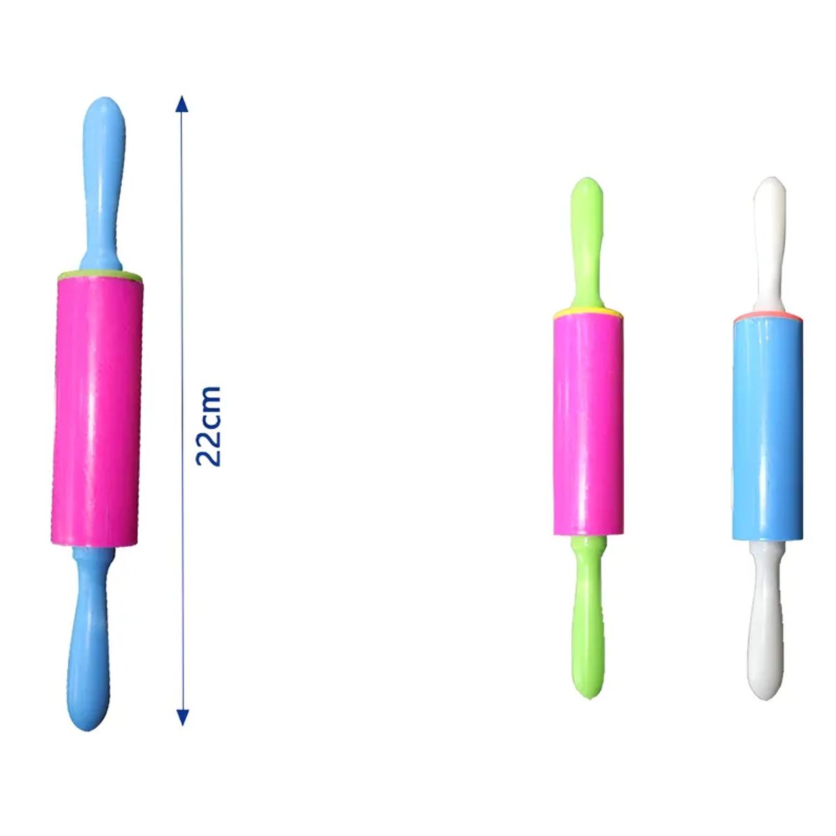 GENERICO - Set X6 Usléro Plástico 22cm Para Masas Colores Surtidos