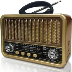 GENERICO - Radio Portatil Mini Retro Vintage Am/SW/FM Bluetooth Tasbel