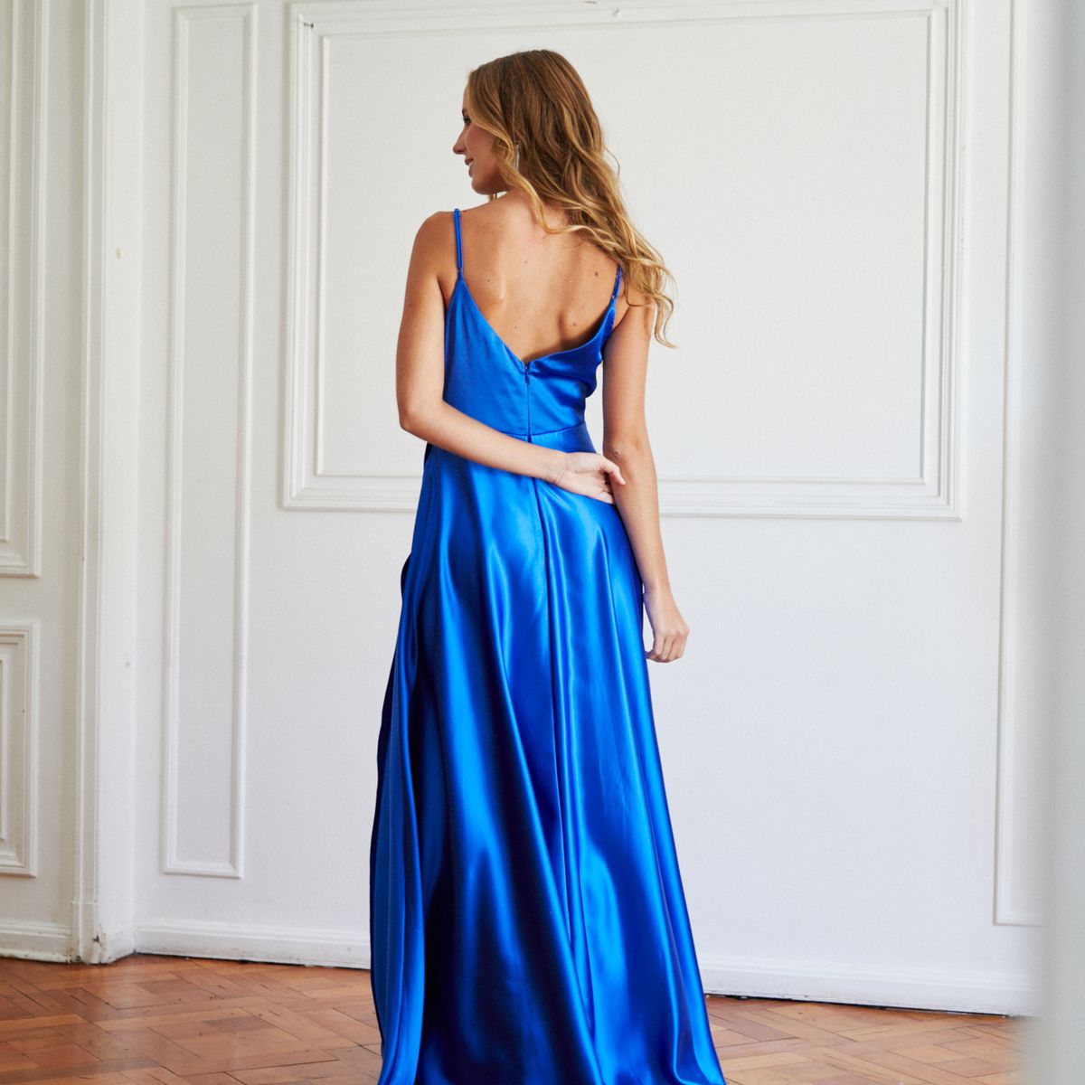 MI PLACARD - Vestido Largo de Fiesta Amaris Azul Royal