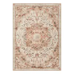 SPACEZAT - Alfombra Antideslizante Vintage Beige Bonan 214x153 cm