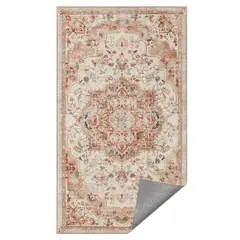 SPACEZAT - Alfombra Antideslizante Vintage Beige Nordvest 153x92 cm