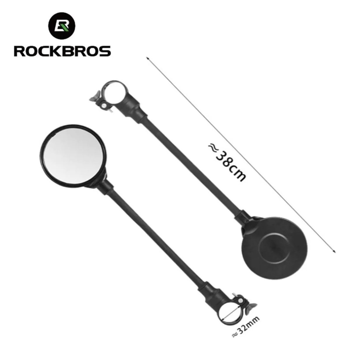 ROCKBROS - Espejo Retrovisor Bicicleta Rockbros Ajustable Moldeable