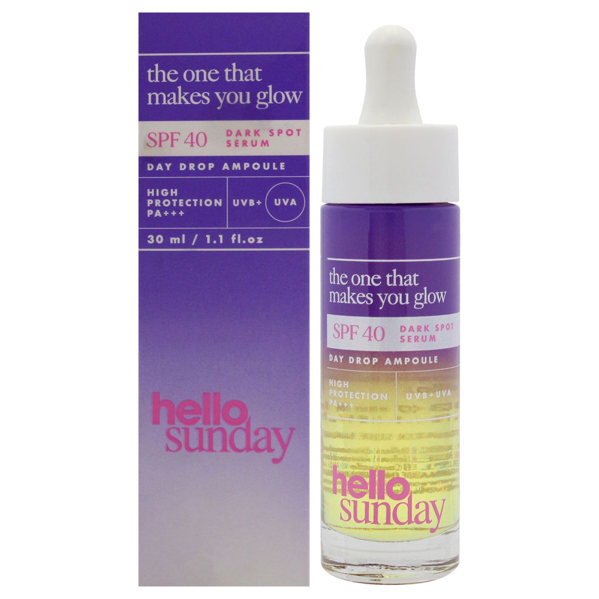 HELLO SUNDAY - The One That Makes You Glow Sérum para manchas oscuras SPF 40 33ml Hola domingo