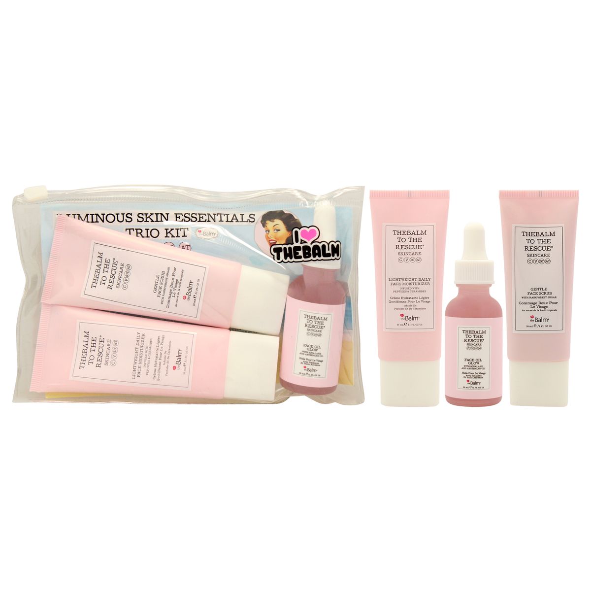 THEBALM - Kit trío Luminous Skin Essentials de 3 piezas el bálsamo