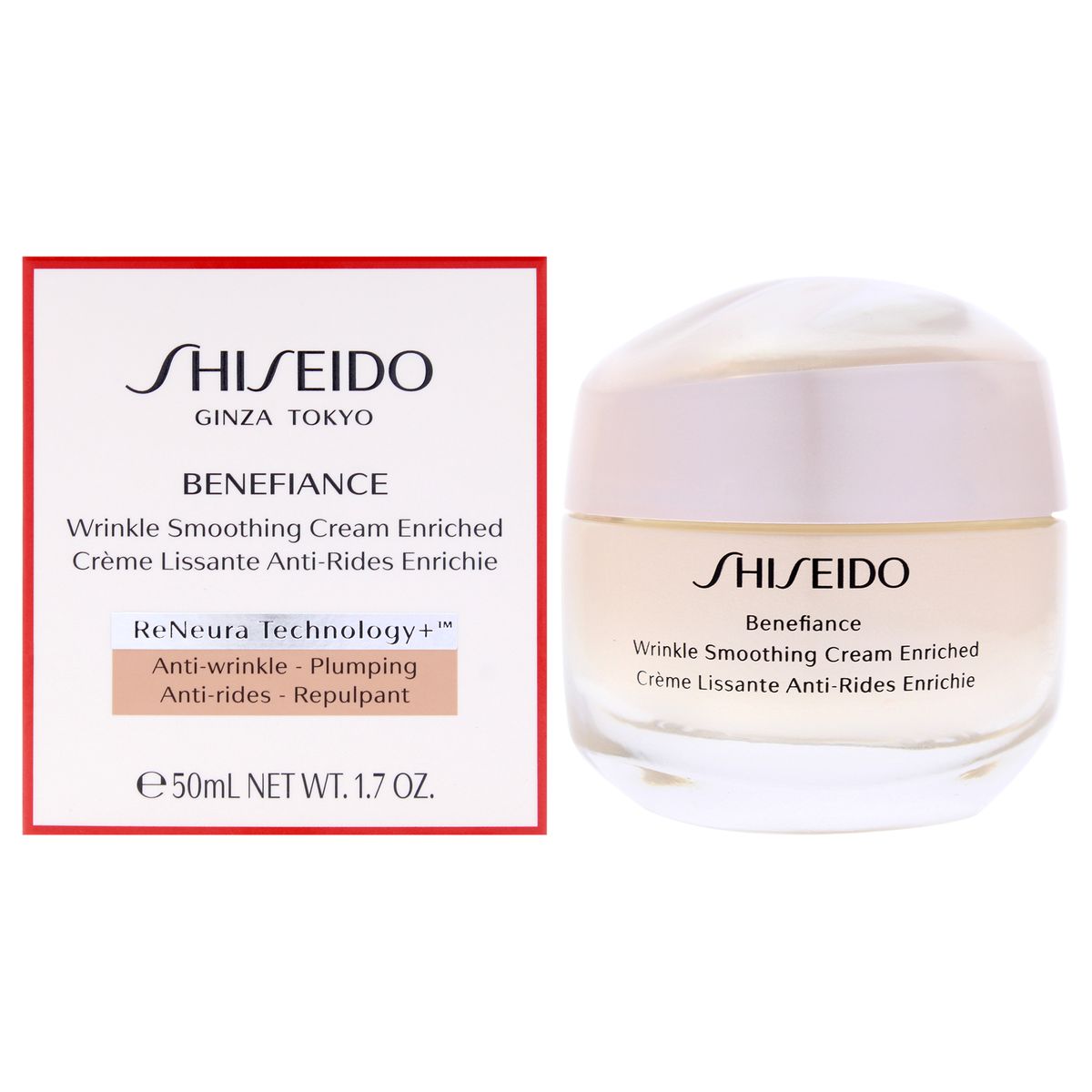 SHISEIDO - Benefiance Crema Suavizante De Arrugas Enriquecida 51ml Shiseido