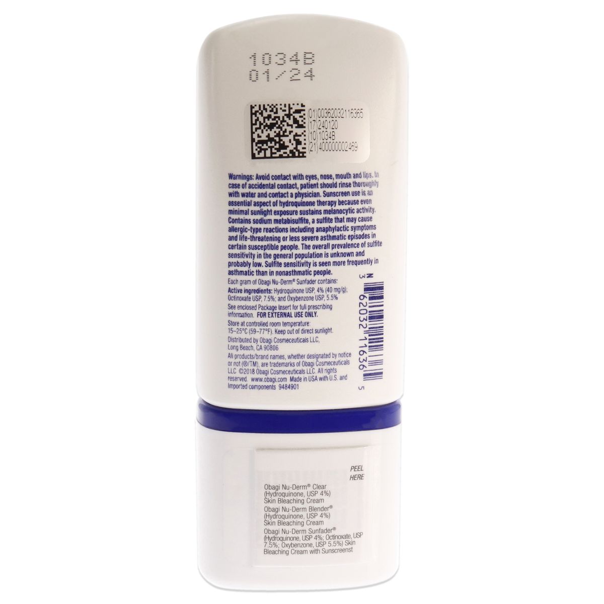 OBAGI - Obagi Nu-Derm 6 AM Sunfader Aclarador de piel con protector solar SPF 15 60ml Obagi