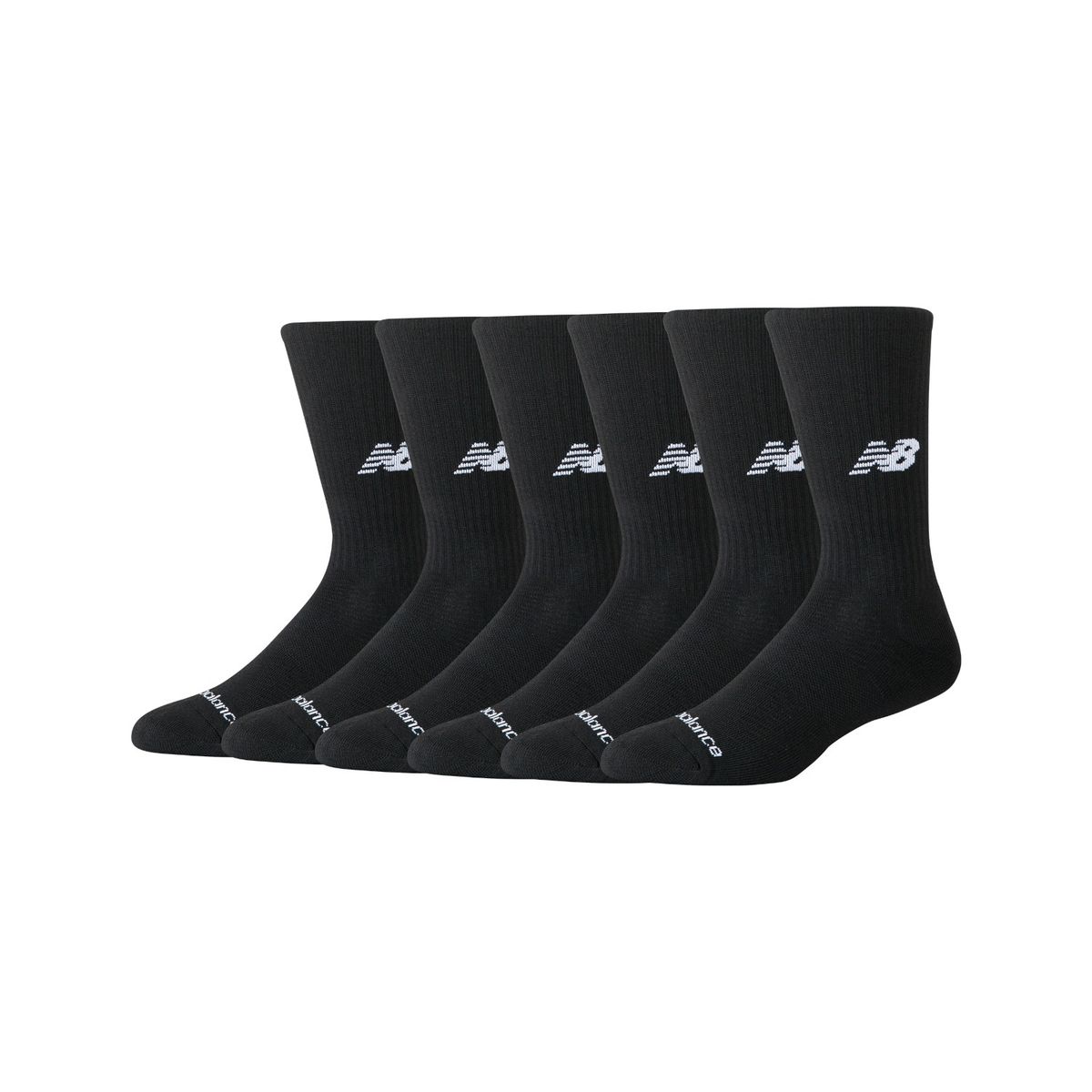 NEW BALANCE - Pack 6 Calcetines New Balance Everyday Cushion Crew Negros