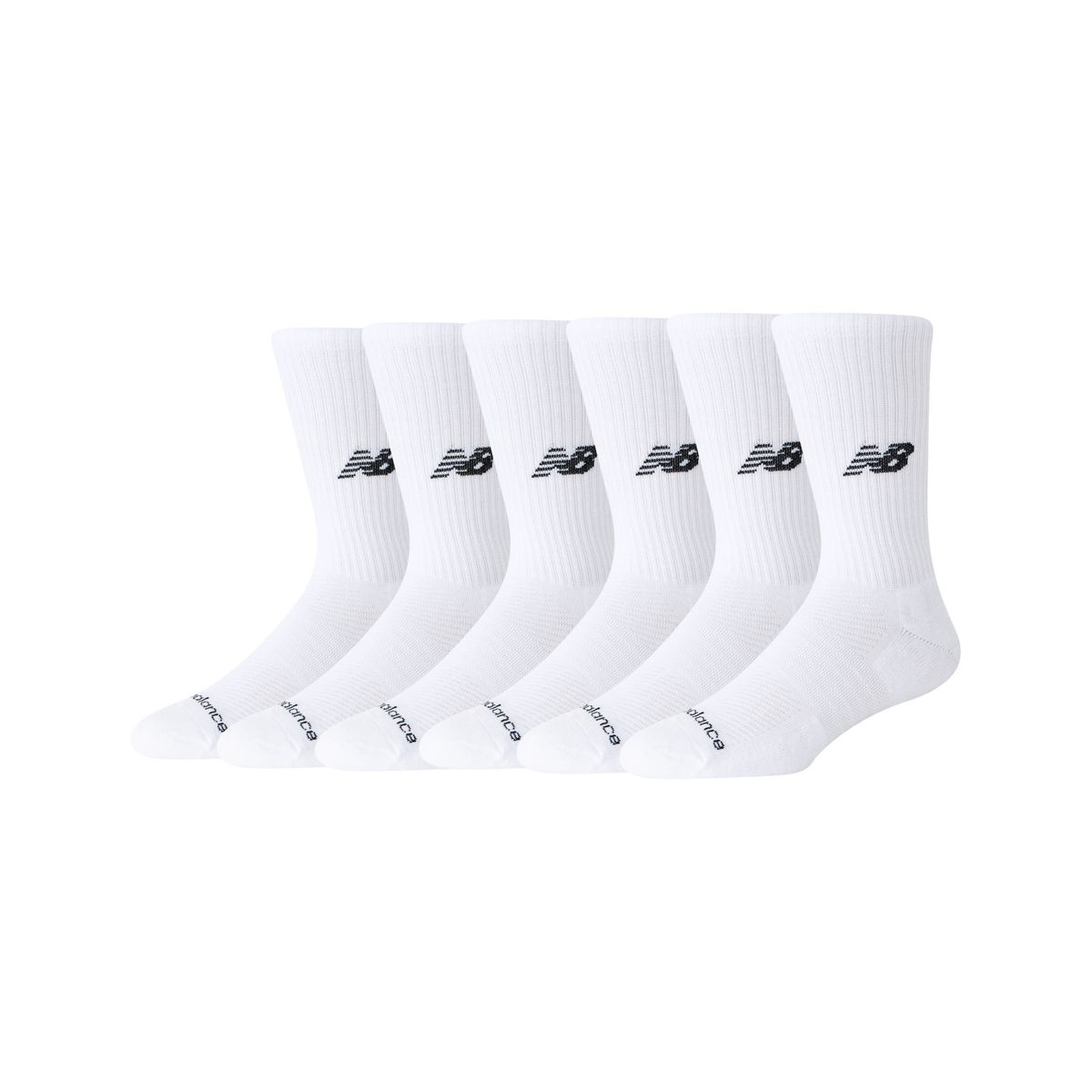 NEW BALANCE - Pack 6 Calcetines New Balance Everyday Cushion Crew Blancos