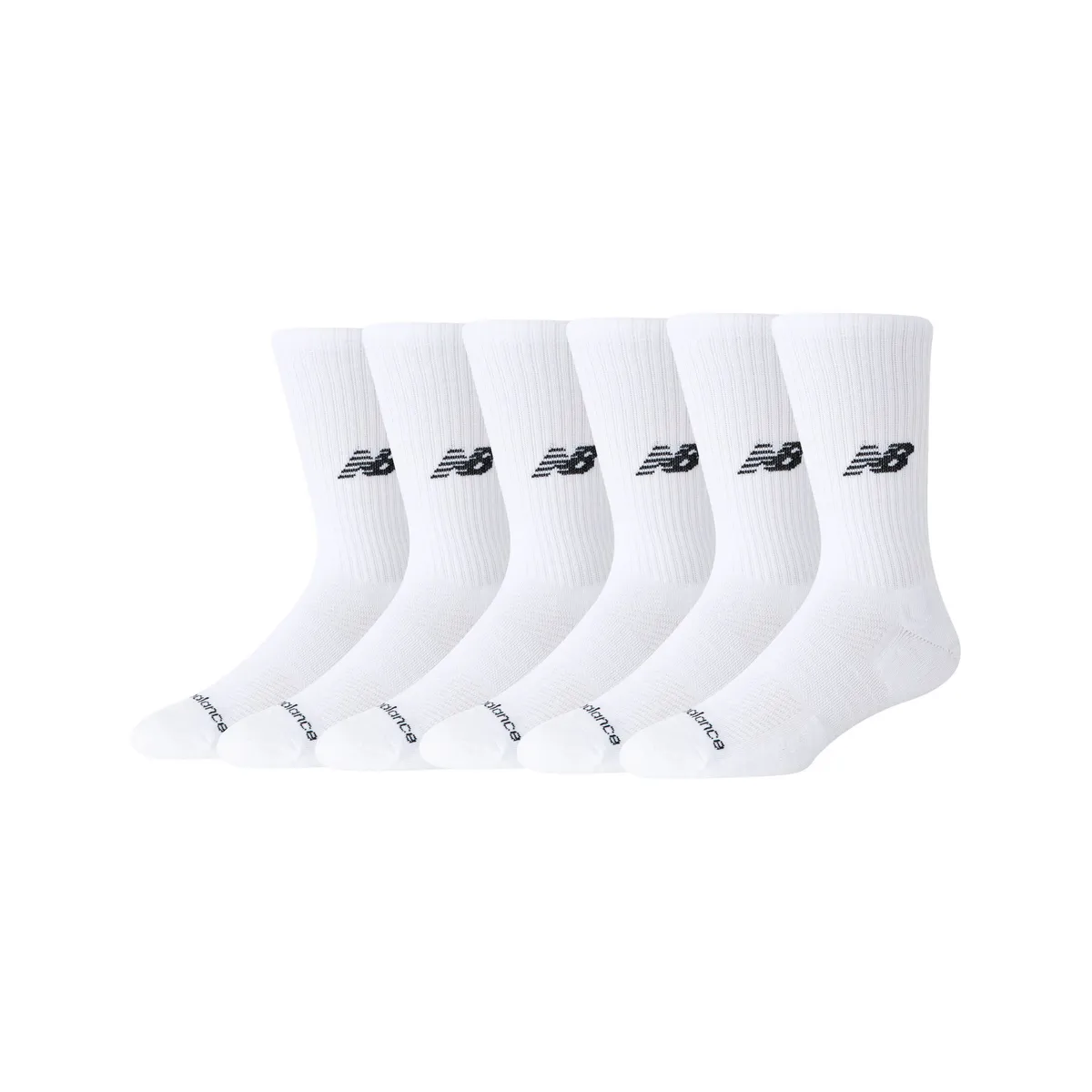NEW BALANCE - Pack 6 Calcetines New Balance Everyday Cushion Crew Blancos