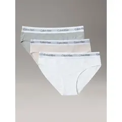 CALVIN KLEIN - Pack de 3 Calzones Bikini con Logo para Niña Multicolor