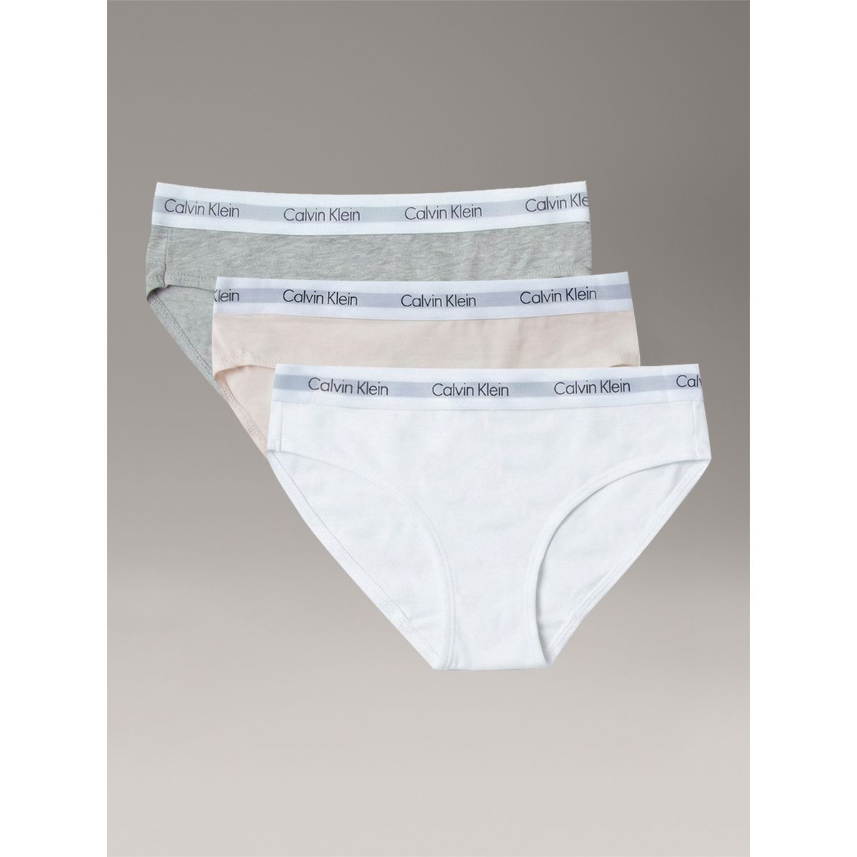 CALVIN KLEIN - Pack de 3 Calzones Bikini con Logo para Niña Multicolor Calvin Klein