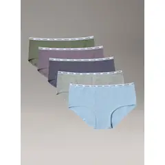 CALVIN KLEIN - Pack de 5 Calzones Hipster para Niña Multicolor