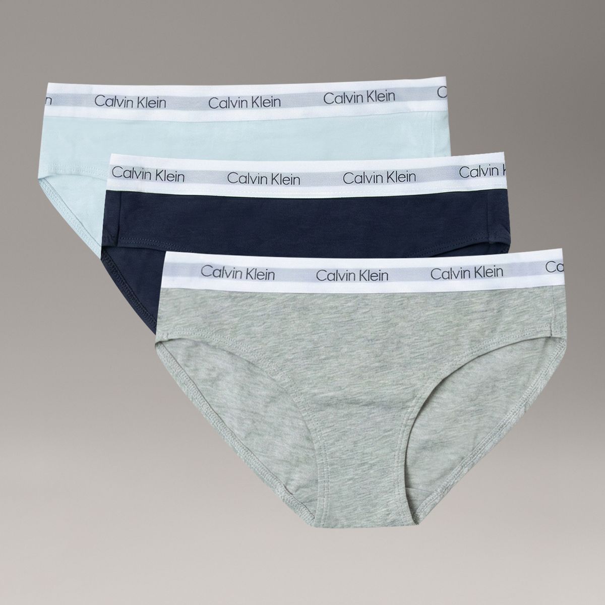 CALVIN KLEIN - Pack de 3 Calzones Bikini con Logo para Niña Multicolor Calvin Klein