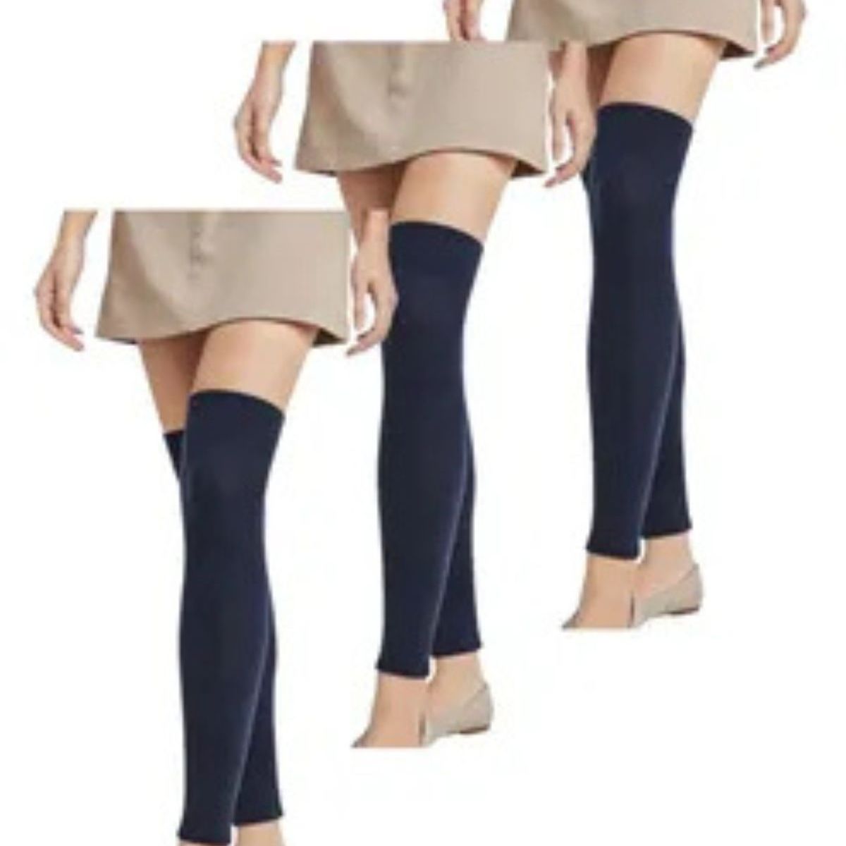 LOOK SHOP - Pack 3 Polaina Lana Invierno Abrigadoras Mujer Niñas Colores 2548