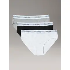 CALVIN KLEIN - Pack de 3 Calzones Bikini con Logo para Niña Multicolor