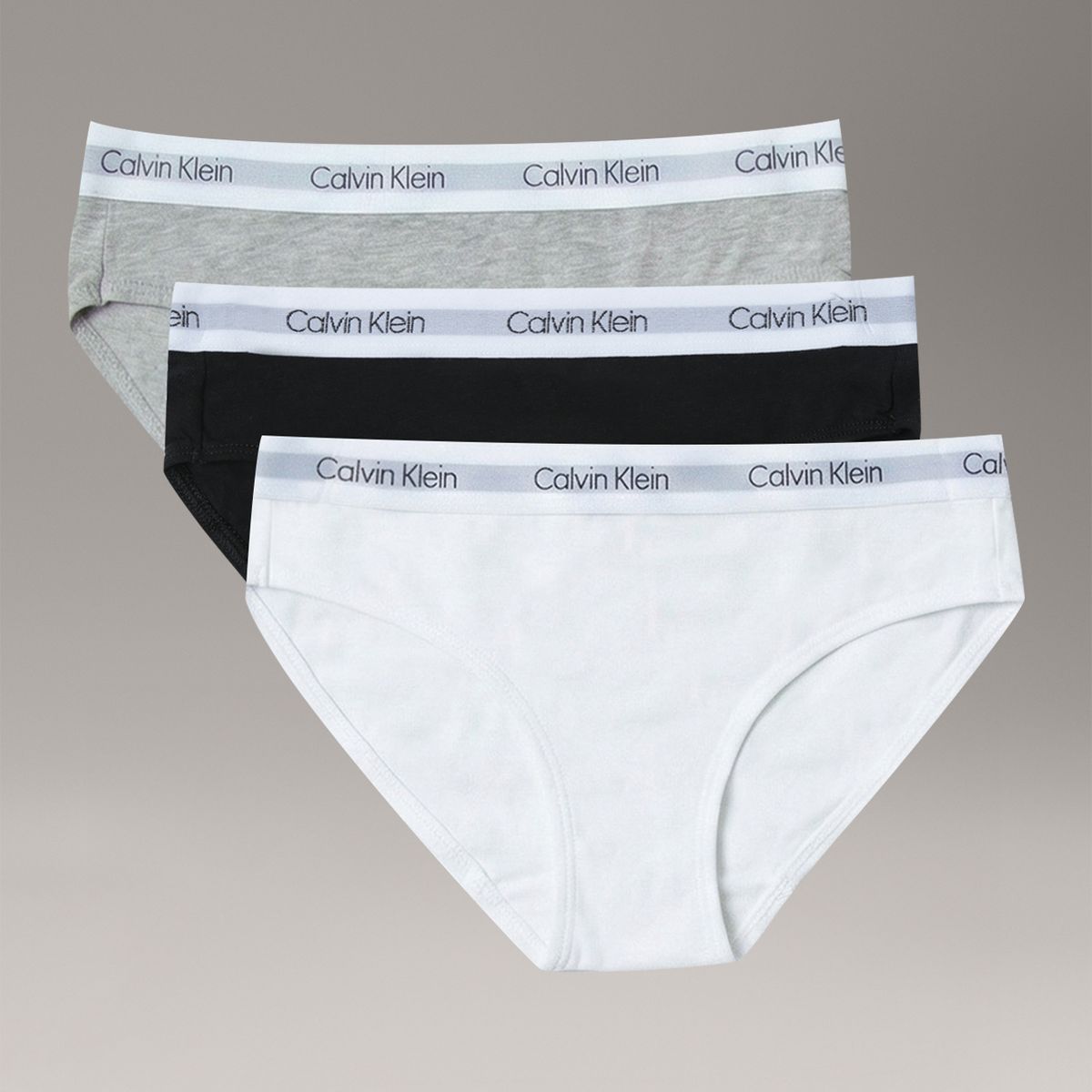 CALVIN KLEIN - Pack de 3 Calzones Bikini con Logo para Niña Multicolor Calvin Klein