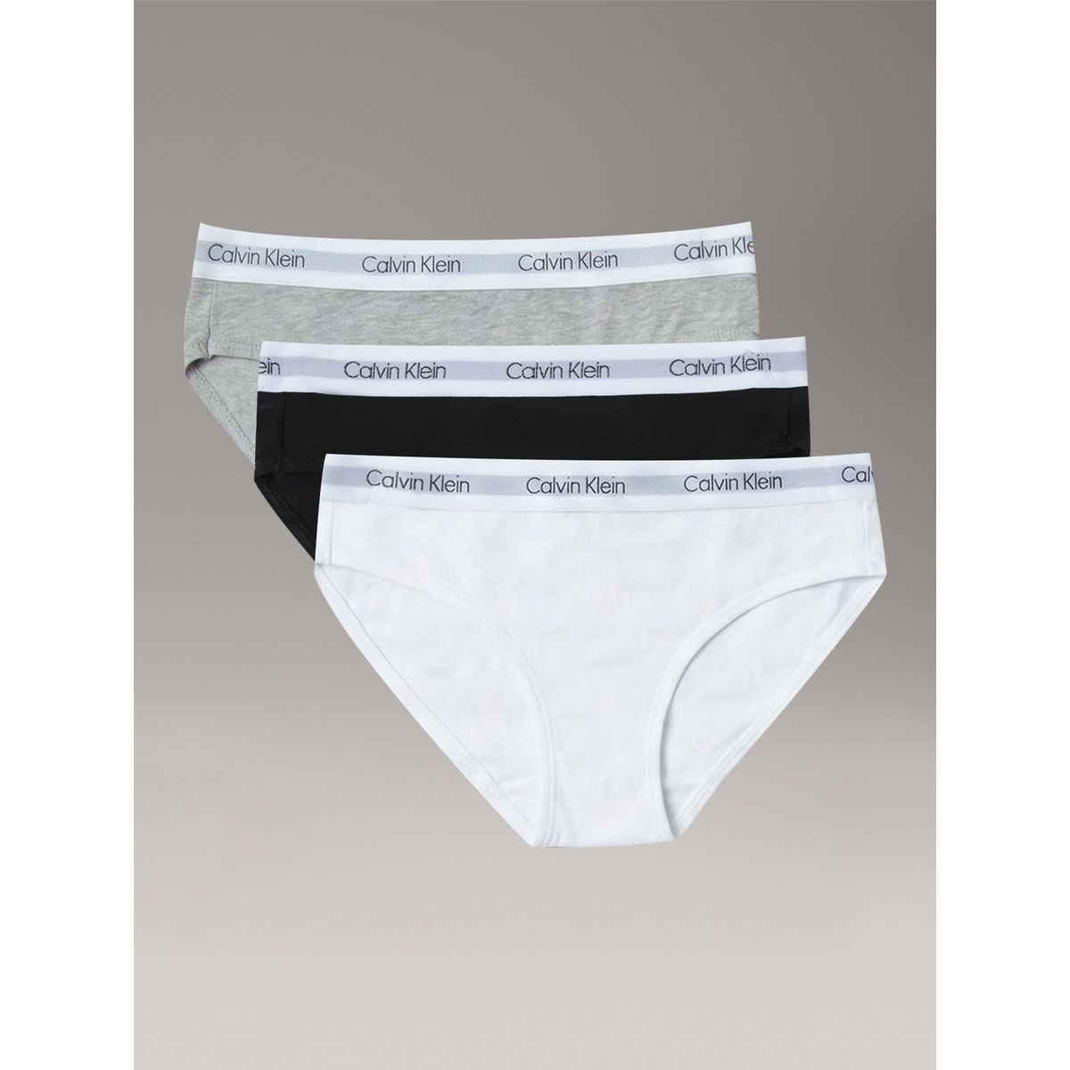 CALVIN KLEIN - Pack de 3 Calzones Bikini con Logo para Niña Multicolor Calvin Klein