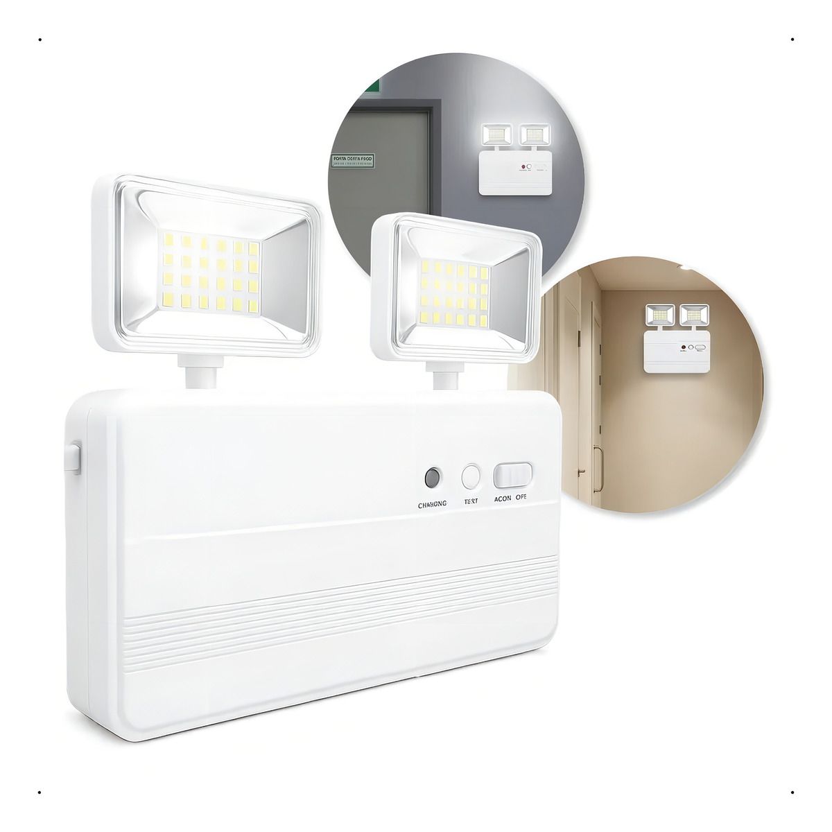 GENERICO - Lámpara De Emergencia Recargable Encendido Automático 40 Led Color Blanco - 003417