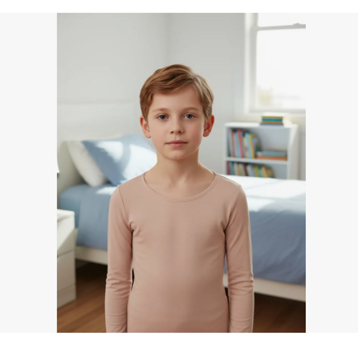 AGW - Pack 3 Camisetas Niño 100% Algodón Manga Larga