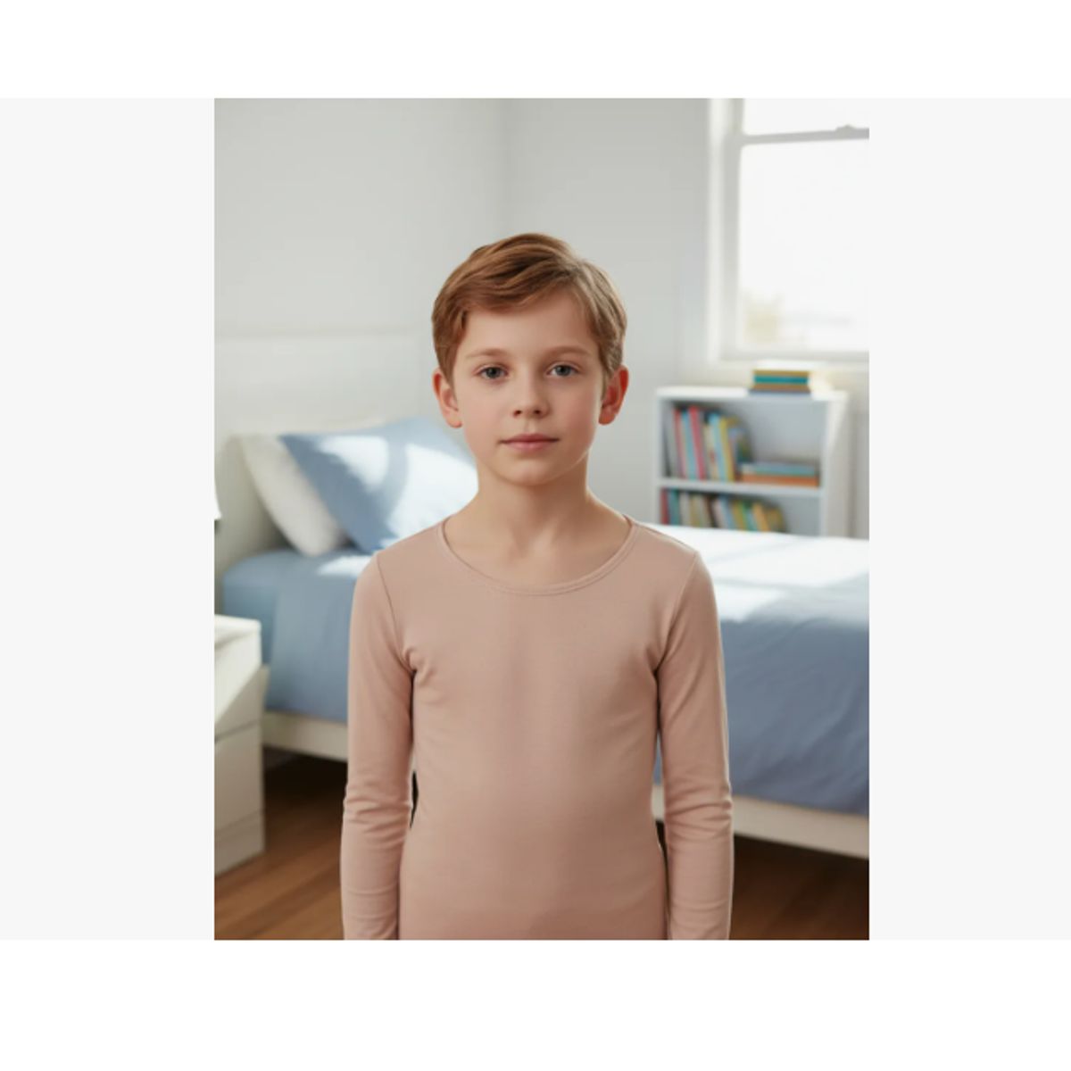 AGW - Pack 3 Camisetas Niño 100% Algodón Manga Larga