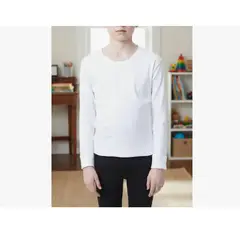 AGW - Pack 3 Camisetas Niño 100% Algodón Manga Larga