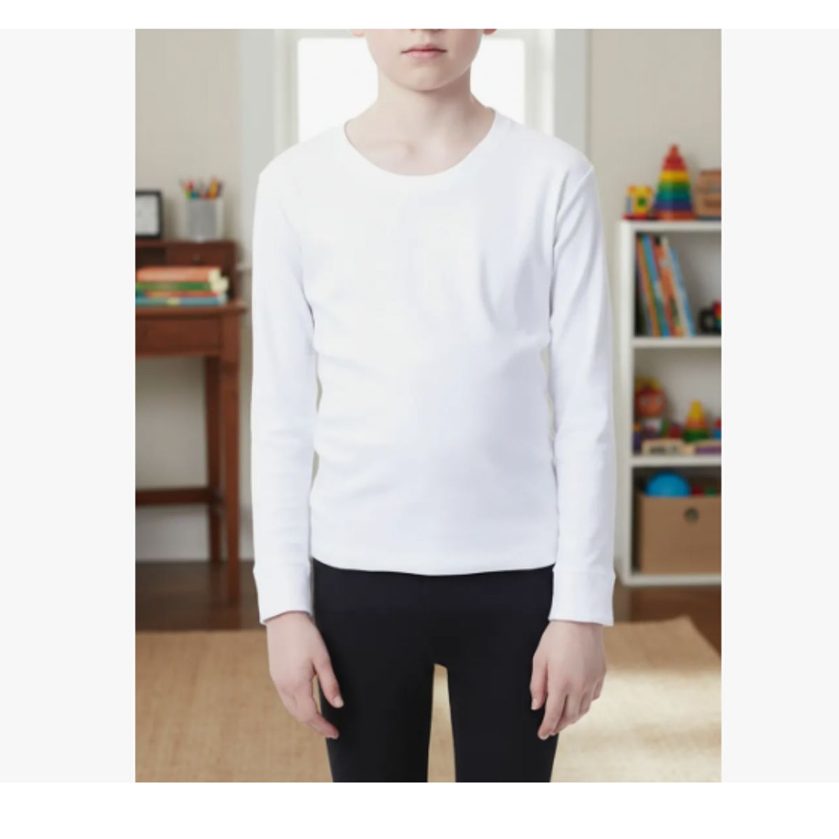 AGW - Pack 3 Camisetas Niño 100% Algodón Manga Larga