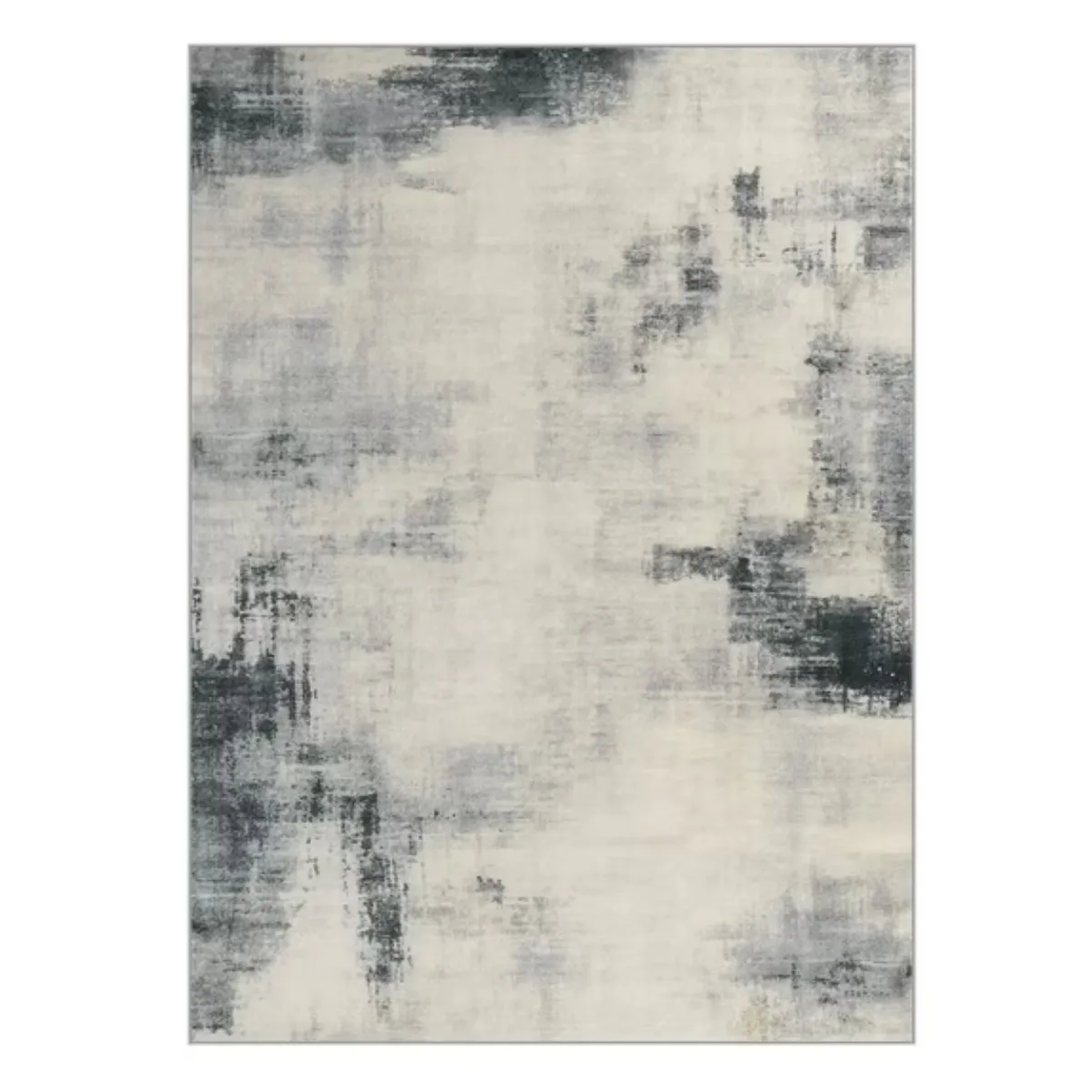 SPACEZAT - Alfombra Antideslizante Abstracta Gris Singo 214x153 cm