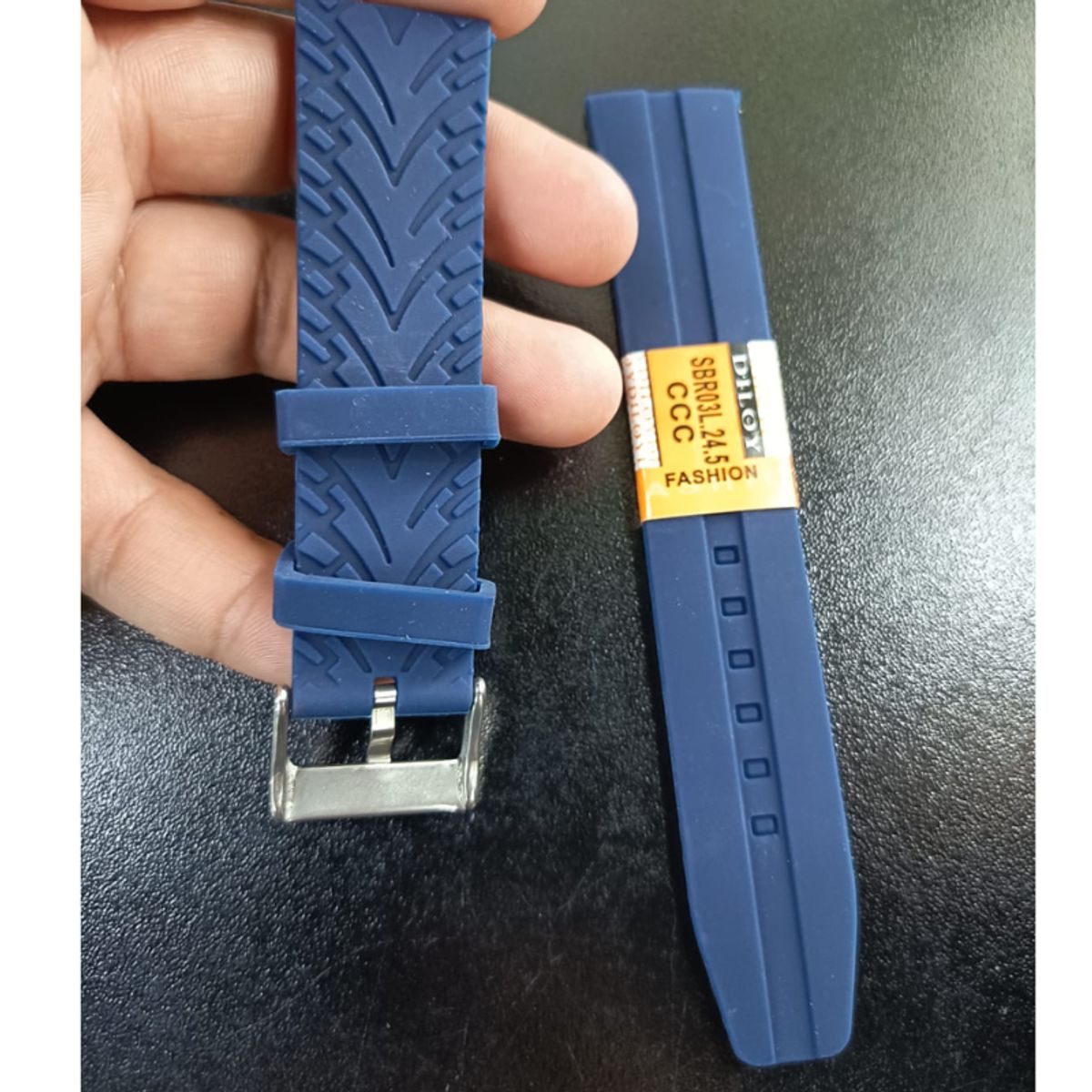 GENERICO - Correa Reloj Silicona Calidad Diloy 24 Mm