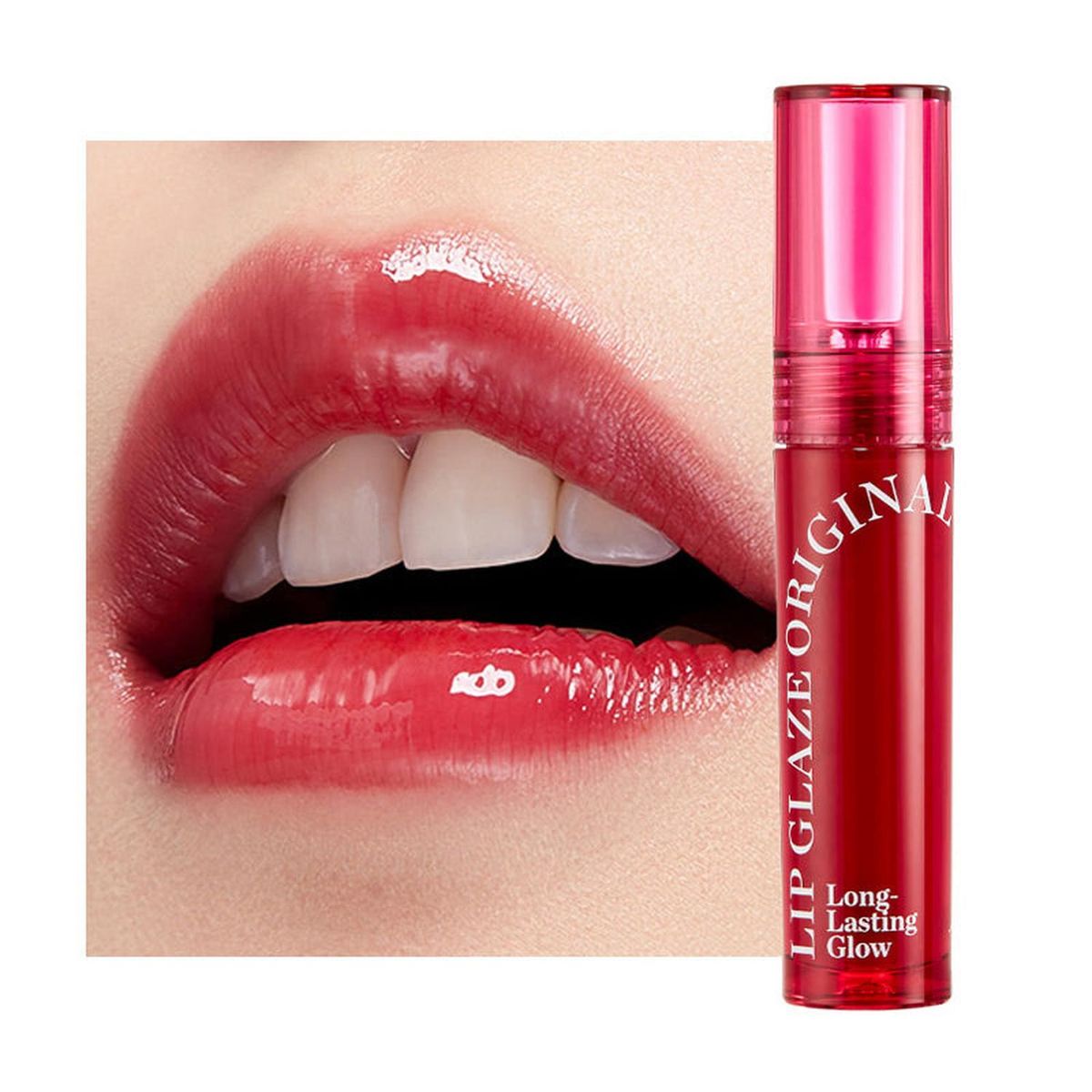 FMGT - Labial Líquido Acabado Brillante FMGT Lip Glaze Coreano - Rosa