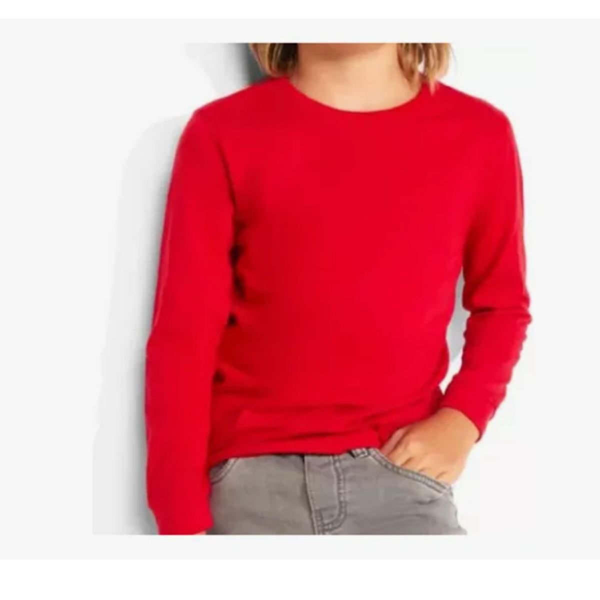 AGW - Pack 3 Camisetas Niño 100% Algodón Manga Larga