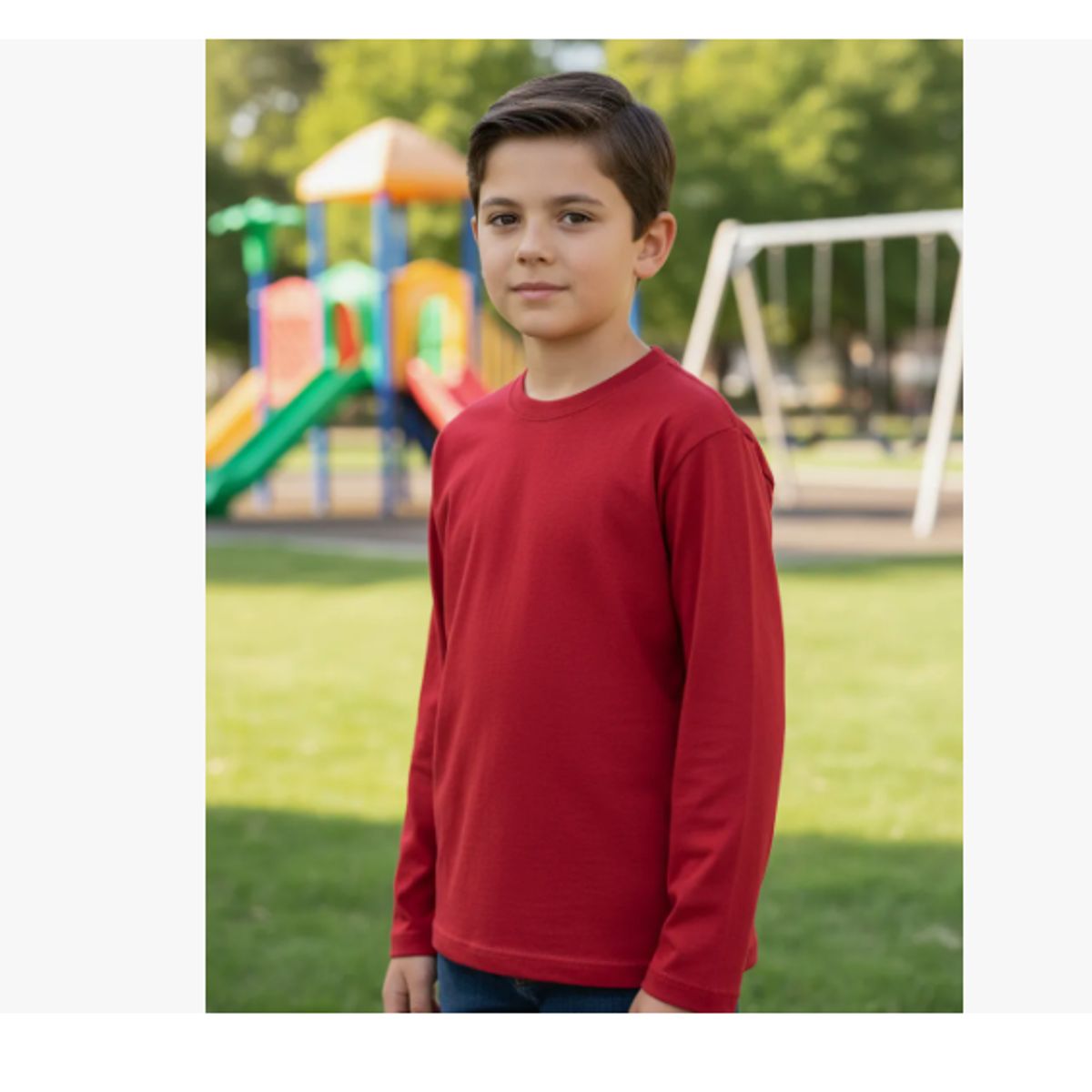 AGW - Pack 3 Camisetas Niño 100% Algodón Manga Larga