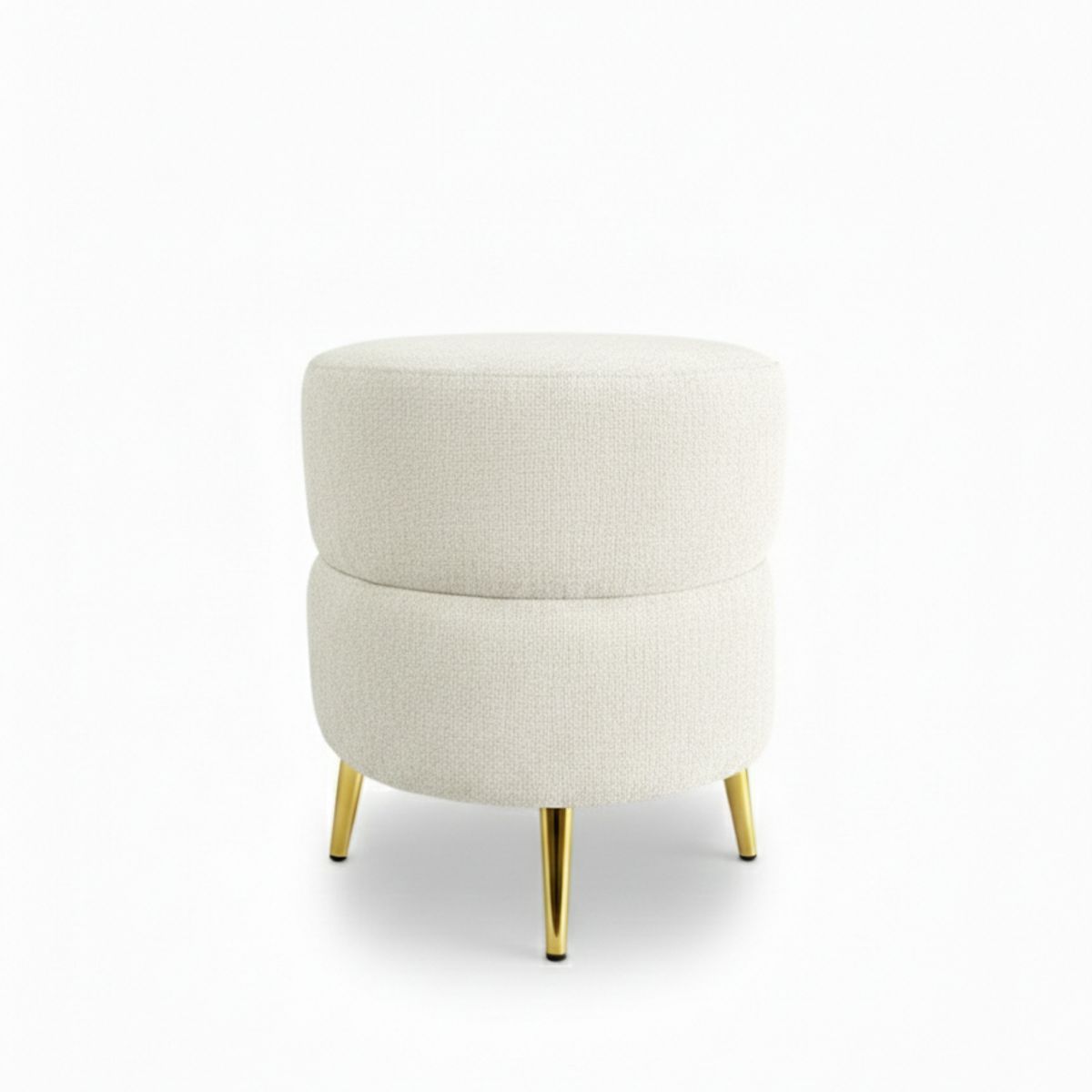 MUEBLES NEW - PUFF REDONDO ORBIT CRUDO