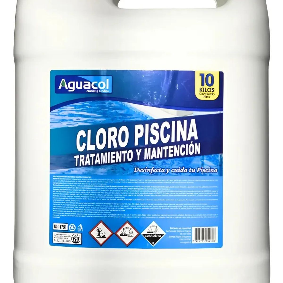 GENERICO - Alguicida Para Piscinas Bidón 10 Litros Aguacol